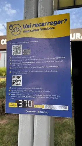 Foto 2 da estação Posto Rede HG - NeoCharge